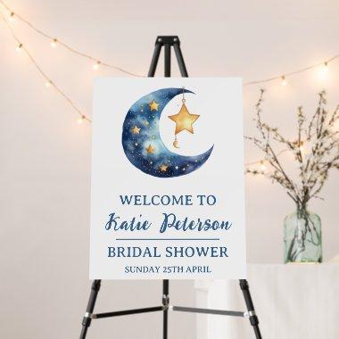 Moon & Stars Celestial  Welcome Sign
