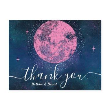 Moon & Stars Celestial Wedding Thank You Post
