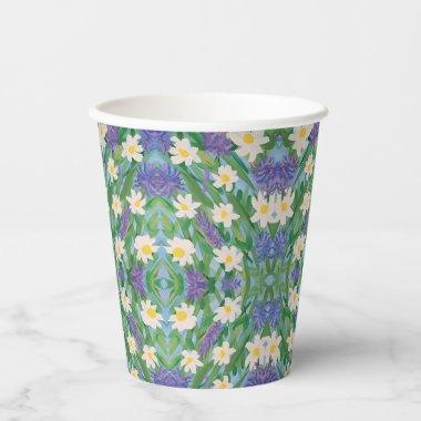 Morning Glory Floral Paper Cups