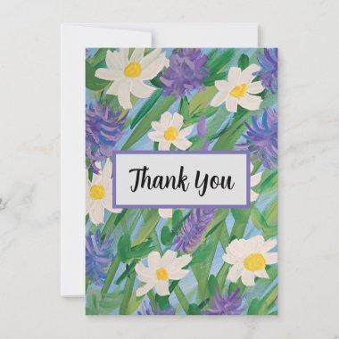 Morning Glory Floral Thank You Notes