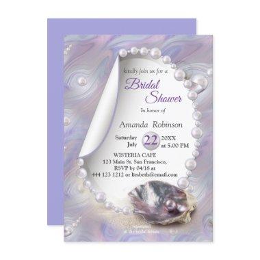 Mother of Pearls Beach party Invitations