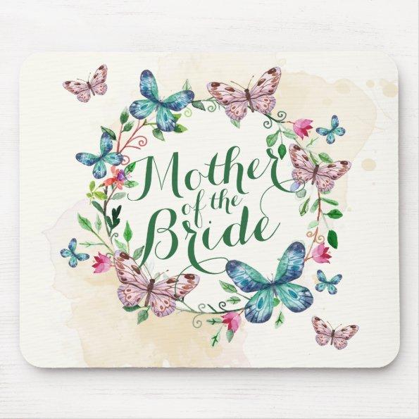Mother of the Bride Butterfly Wreath | Mousepad