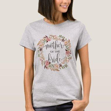 mother of the bride floral wreath -2 T-Shirt