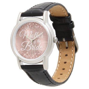 Mother of the Bride Glittery Rose Gold Glam Watch