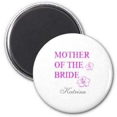 Mother Of The Bride Name Monogram Weddings Floral Magnet