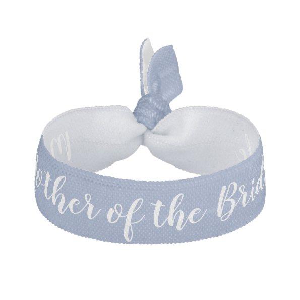 Mother of the Bride Something Blue White Wedding Elastic Hair Tie