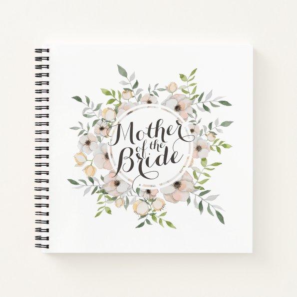 Mother of the Bride Watercolor Guestbook Notebook