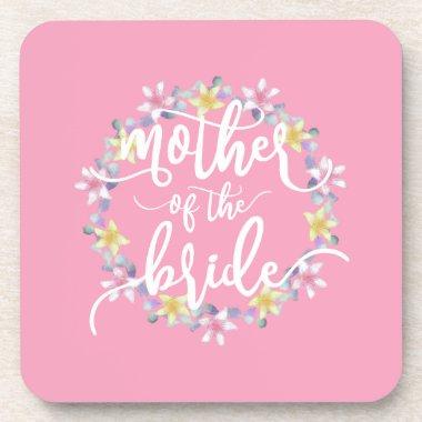 Mother of the Bride Wedding Calligraphy | Coaster