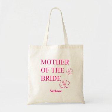 Mother Of The Bride Wedding Gift Pink Floral Tote Bag