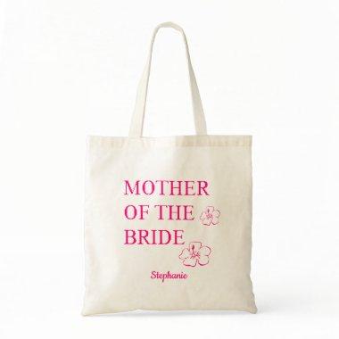 Mother Of The Bride Wedding Gift Pink Floral Tote Bag