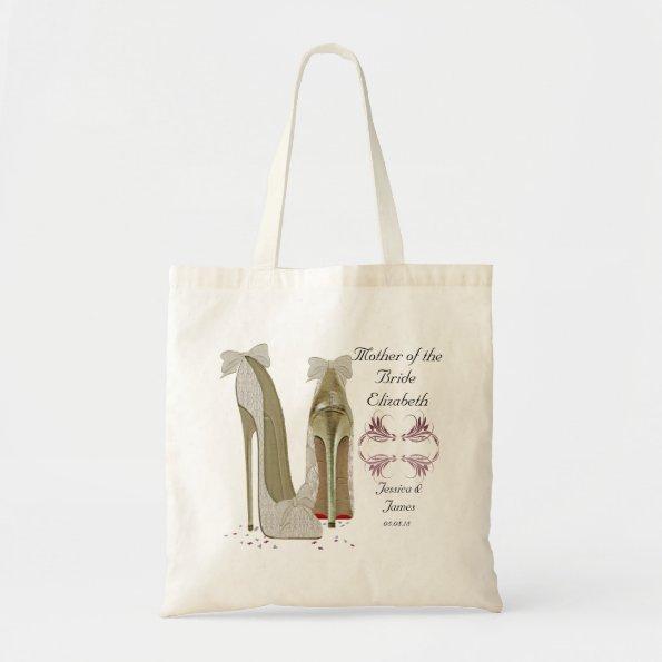 Mother of the Bride Wedding Shoes Tote Gift Bag