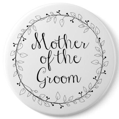 Mother of the Groom Bridal party name tag Button