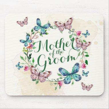 Mother of the Groom Butterfly Wreath | Mousepad