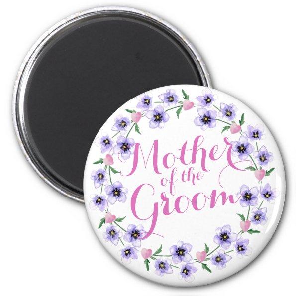 Mother of the Groom Floral Wedding Magnet