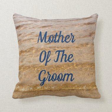 Mother Of The Groom Gift Beach Nautical Waves Cool Throw Pillow