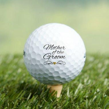 Mother of The Groom - Heart of Gold Golf Balls