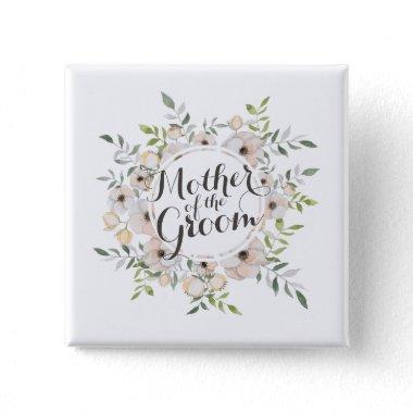 Mother of the Groom Watercolor Pin Button