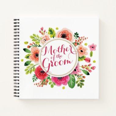 Mother of the Groom Watercolor Wedding Guestbook Notebook