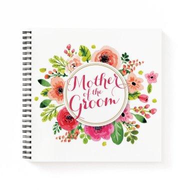 Mother of the Groom Watercolor Wedding Guestbook Notebook