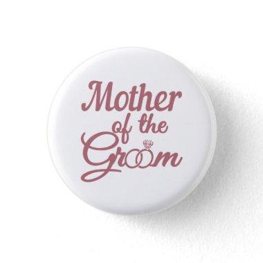 Mother Of The Groom Wedding Family Matching Button