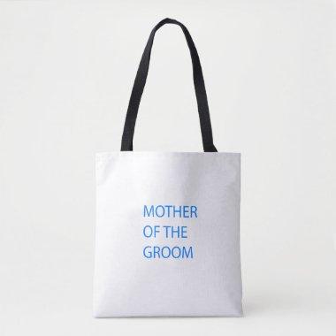 Mother Of The Groom Wedding Gift Favor Blue Cute Tote Bag