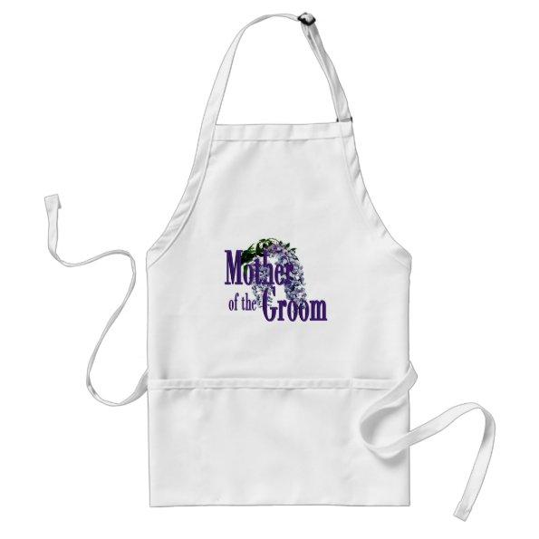Mother of the Groom/ Wisteria Wedding Adult Apron