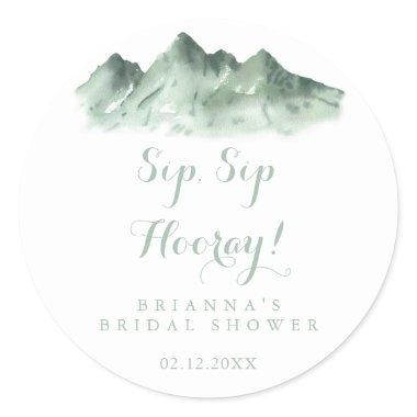 Mountain Country Sip Sip Hooray  Classic Round Sticker