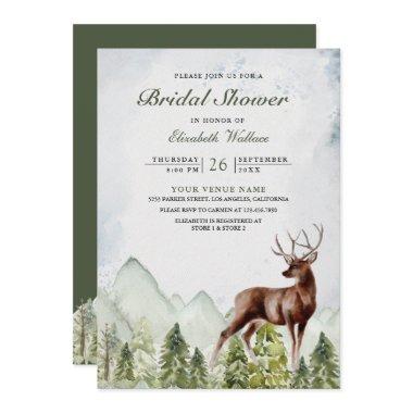 Mountain Forest Deer QR Code Photo