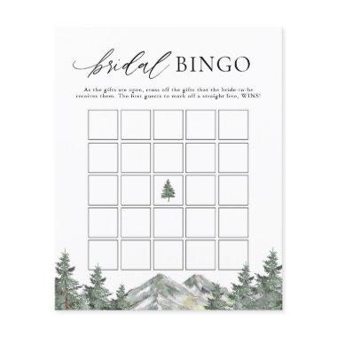 Mountain Pine Tree  Bridal Bingo Game