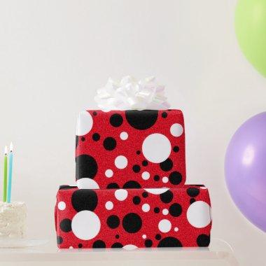 Mouse Party Celebration Polka-Dot Party Wrapping Paper