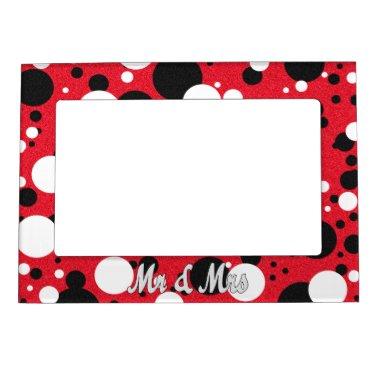 Mouse Party Mr. & Mrs.  Polka Dot Magnetic Frame