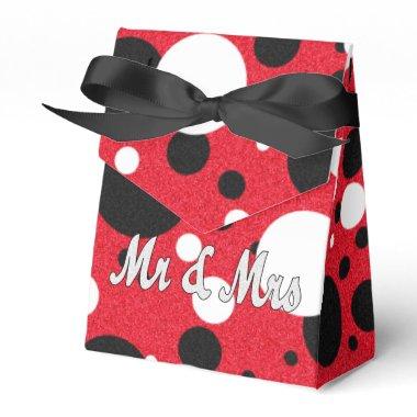 Mouse Party Wedding Mr & Mrs Polka Dot Reception Favor Boxes
