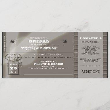Movie Premiere BRIDAL SHOWER Tickets Invitations