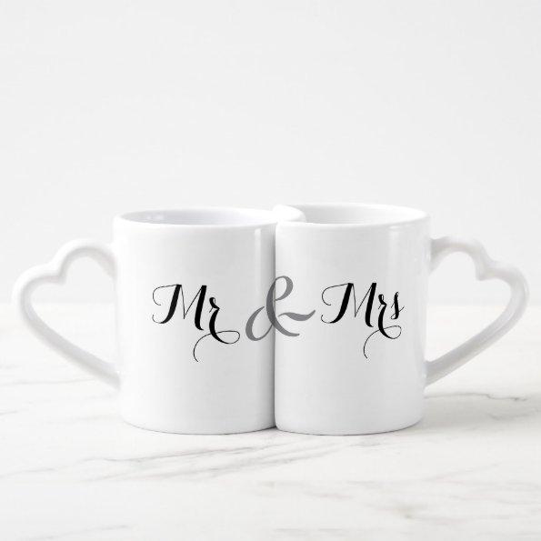 Mr and Mrs Mug Set, Two Hearts Become One