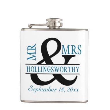 Mr and Mrs - Personalized Wedding Hip Flask