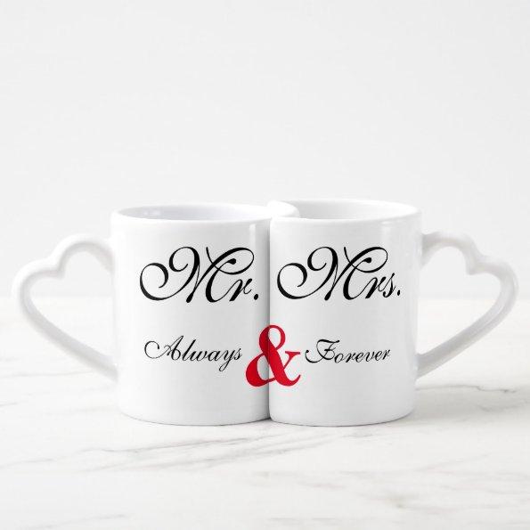 Mr. Mrs. Always & Forever Save The Date Mugs