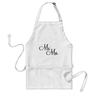 Mr. & Mrs. Apron Newlyweds and bridal shower gift