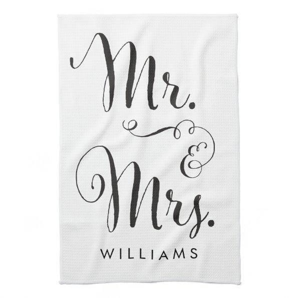 Mr. & Mrs. kitchen towel