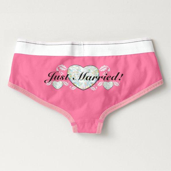 Mrs.! Add Name to Front! Just Married on Back! Briefs