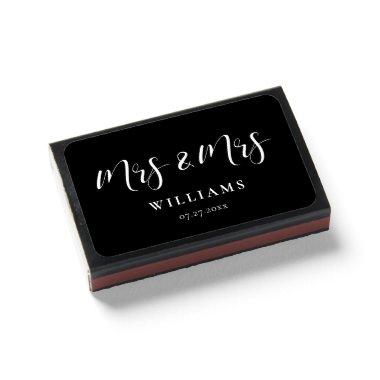 Mrs and Mrs Elegant design wedding favors Matchboxes