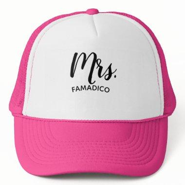 Mrs. ( Your Last Name ) Wedding Trucker Hat