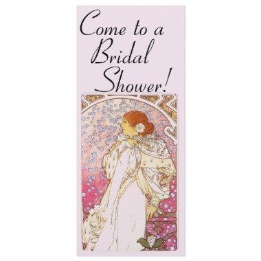 Mucha Art Nouveau Bridal Shower Invitations