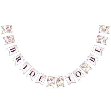 Mulberry and Ivory Dream  Bunting Flags