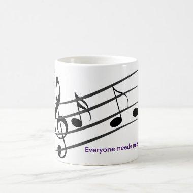 music therepy coffee mug