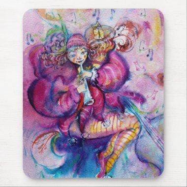 MUSICAL PINK CLOWN MOUSE PAD