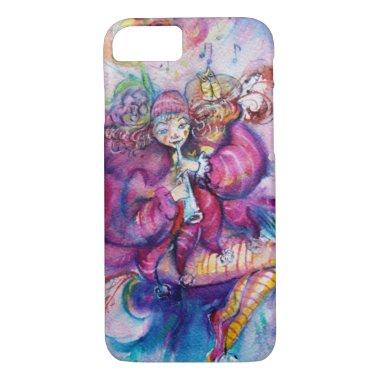 MUSICAL PINK CLOWN WITH OWL iPhone 8/7 CASE