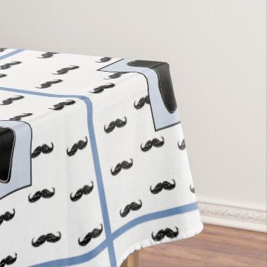 Mustache and Bow Tie Table Cloth