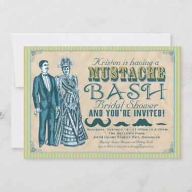 Mustache Bash Bridal Shower Invitations