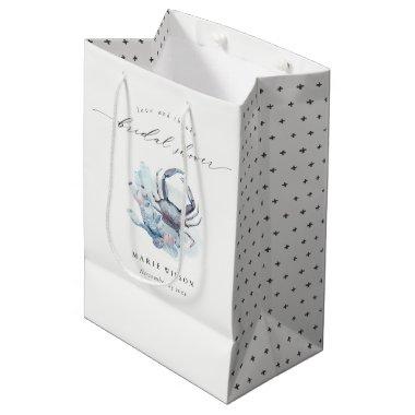 Muted Underwater Crab Coral Nautical  Medium Gift Bag