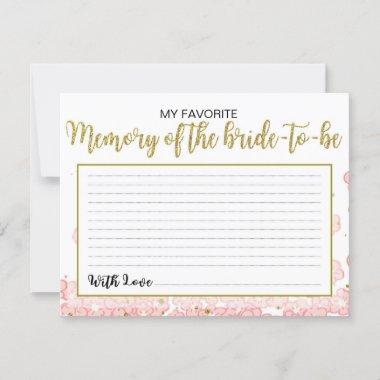 My Favorite Memory of the Bride | Pink and Gold